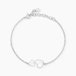 Bracelet Estina Argent Blanc