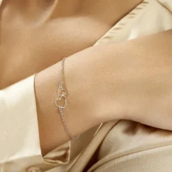 Bracelet Estina Argent Blanc