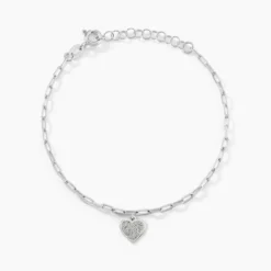 Bracelet Etincelante Argent Blanc