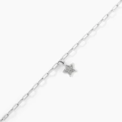 Bracelet Etincelante Argent Blanc