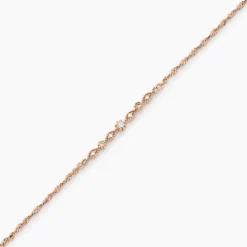 Bracelet Eugenie Argent Rose Oxyde De Zirconium