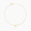 Bracelet Eusebios Or Jaune Perle De Culture