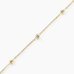 Bracelet Eva Acier Jaune Cristal