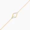 Bracelet Eye Or Jaune Oxyde De Zirconium