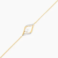 Bracelet Eye Or Jaune Oxyde De Zirconium