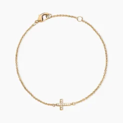 Bracelet Fatos Plaqué Or Jaune Oxyde De Zirconium