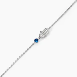 Bracelet Fidelma Argent Blanc Spinelle Oxyde De Zirconium