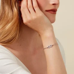 Bracelet Fily Argent Blanc Oxyde De Zirconium