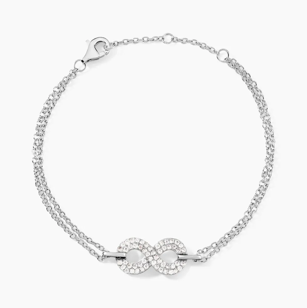 Bracelet Fily Argent Blanc Oxyde De Zirconium