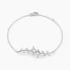 Bracelet Folia Argent Blanc