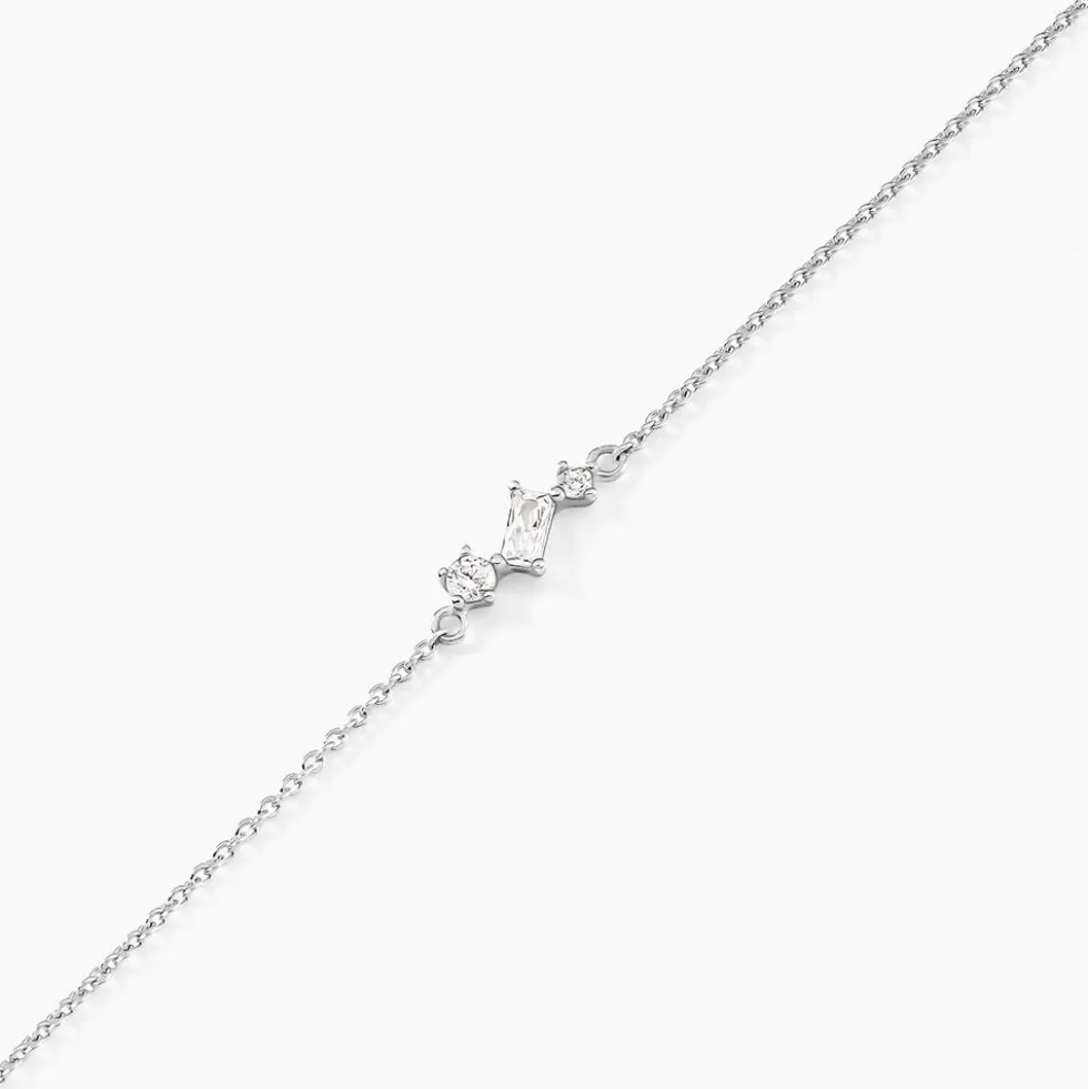 Bracelet Galla Argent Blanc Oxyde De Zirconium