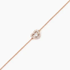 Bracelet Gino Argent Rose Oxyde De Zirconium