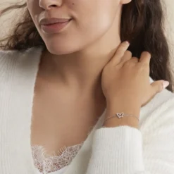 Bracelet Gladys Argent Blanc Oxyde De Zirconium