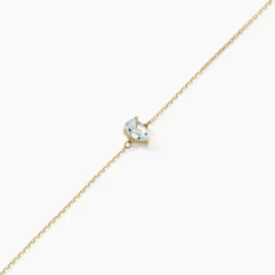 Bracelet Goutte Or Jaune Topaze