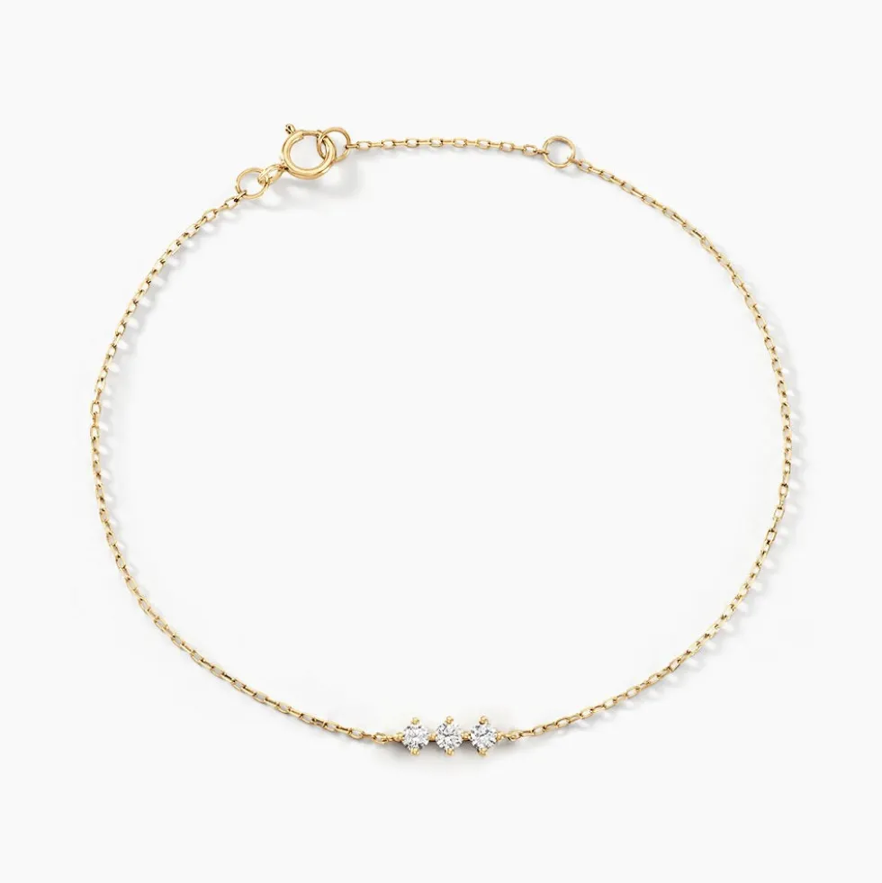 Bracelet Graziano Or Jaune Diamant Synthétique