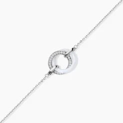 Bracelet Grizzel Argent Blanc Oxyde De Zirconium