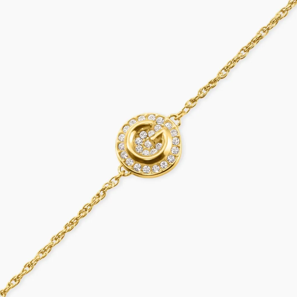 Bracelet Guess G Crystal Acier Jaune Oxyde De Zirconium