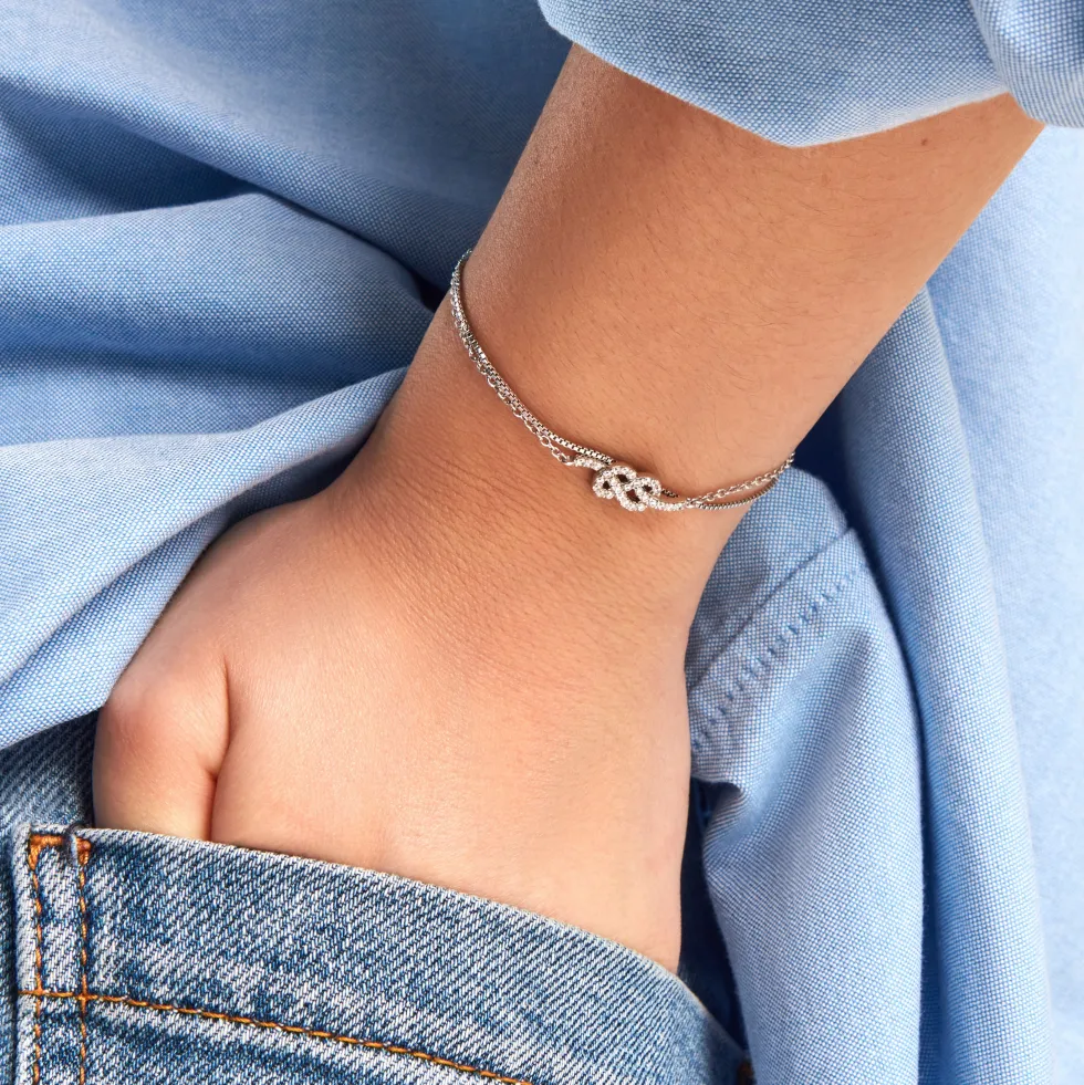 Bracelet Hadya Argent Blanc Oxyde De Zirconium