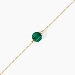 Bracelet Hege Or Jaune Malachite