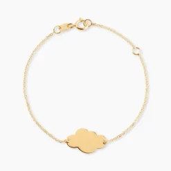 Bracelet Helenia Nuage Gravable Or Jaune