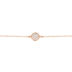 Bracelet Helinie Or Rose Oxyde De Zirconium