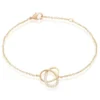 Bracelet Henia Plaque Or Jaune Oxyde De Zirconium