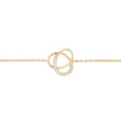 Bracelet Henia Plaque Or Jaune Oxyde De Zirconium