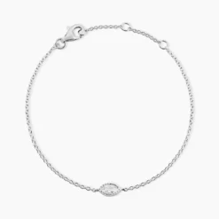 Bracelet Hermance Argent Blanc Oxyde De Zirconium