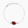 Bracelet Hilda Argent Blanc Ambre