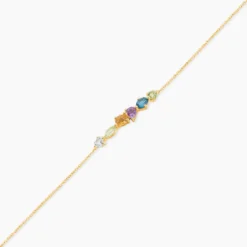 Bracelet Hortense Or Jaune Topaze Péridot