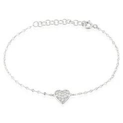 Bracelet Idan Argent Blanc Oxyde De Zirconium