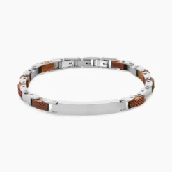 Bracelet Identité Acier Blanc Jorg
