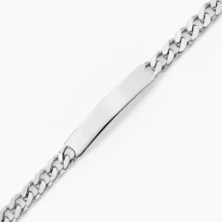Bracelet Identité Argent Blanc Casper