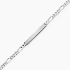 Bracelet Identité Argent Blanc Vivian