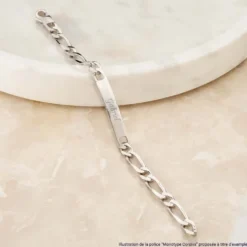 Bracelet Identité Clement Plaqué Or Jaune