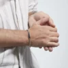 Bracelet Identite Acier Blanc Doryan