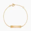 Bracelet Identité Esta Maille Forçat Or Jaune