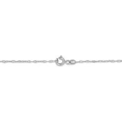 Bracelet Identité Esta Maille Forçat Or Blanc