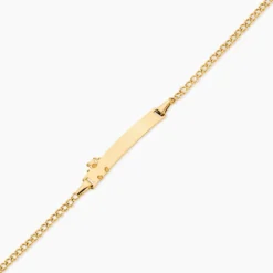 Bracelet Identité Etheline Maille Gourmette Or Jaune