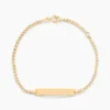 Bracelet Identité Etheline Maille Gourmette Or Jaune