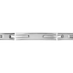 Bracelet Identitée Zion Acier Blanc