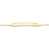 Bracelet Identité Fanelia Maille Marine Or Jaune