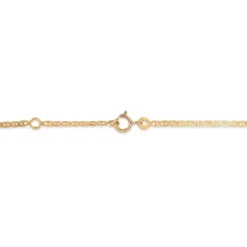 Bracelet Identité Fanelia Maille Marine Or Jaune