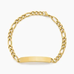Bracelet Identité Jimmy Acier Jaune