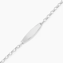 Bracelet Identité Marcel Maille Jaseron Or Blanc