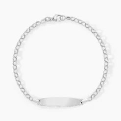 Bracelet Identité Marcel Or Blanc
