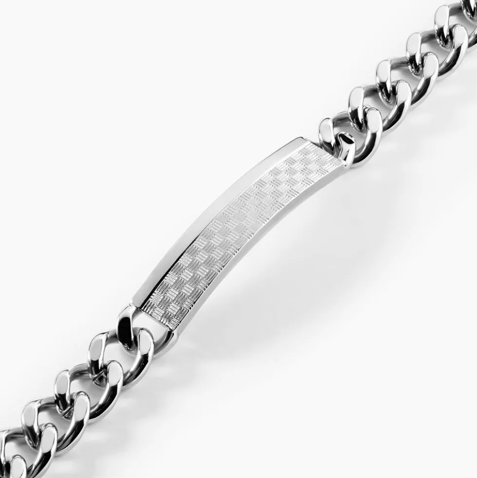 Bracelet Identité Phebus Him Classique Acier Blanc