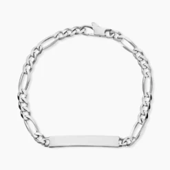 Bracelet Identité Vivian Argent Blanc