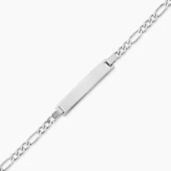 Bracelet Identité Vivian Argent Blanc