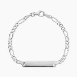 Bracelet Identité Vivian Argent Blanc